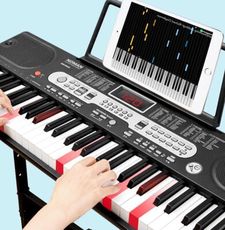 初學者智能電子琴 充電成人幼師專用兒童女孩通用61多功能88鍵鋼琴