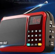 SAST/先科收音機老年老人小音箱 小型新款便攜式播放器 隨身聽mp3 可充電聽戲機 支持插卡