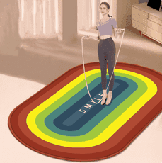 瑜伽墊 健身墊 家用減震防滑靜音墊 降噪跳繩墊 跳繩 專業健身減震家用墊