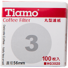 Tiamo 3號丸形濾紙 100入