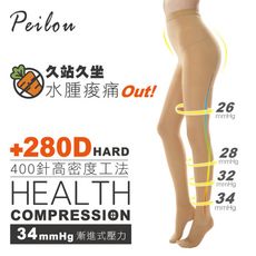 台灣製機能加壓高彈力壓力褲襪(280丹)