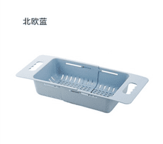 伸縮水槽置物架塑料瀝水架廚房放碗筷架子家用碗碟架收納架