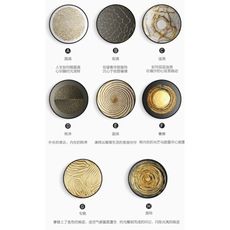 現代簡約美式輕奢裝飾畫圓形框客廳掛畫黑金抽象工作室壁畫 - 70*70顏色備註