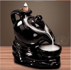 抖音同款茶壺倒流香爐檀香爐擺件 創意 家用室內茶道煙倒流沈香