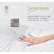枕頭成人護頸枕全棉家用枕芯單人壹對拍2 - 高枕*單只裝白色