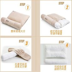 一件免運 頸椎枕 護頸 單人夏天冰絲圓形糖果枕 竹炭硬圓柱成人圓枕頭枕芯 健康舒適 呵護頸椎 竹炭枕