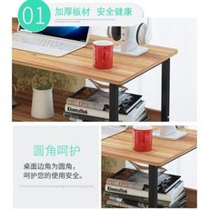 簡易電腦桌台式家用簡約現代經濟型書桌寫字台辦公桌子學生學習桌 - 120cm豪華版白柳木