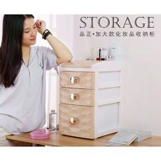 大號抽屜式桌面化妝品收納盒塑料梳妝臺飾品盒護膚品整理盒置物架