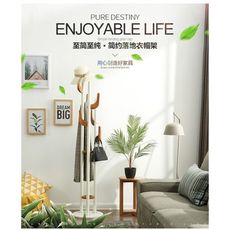 創意衣帽架落地客廳簡易臥室鐵藝衣服架子家用簡約現代實木掛衣架