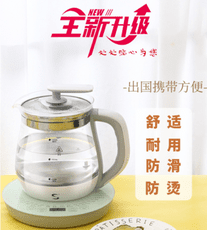 110V伏養生壺多功能煮茶器出國日本美國加拿大用加厚玻璃壺小家電