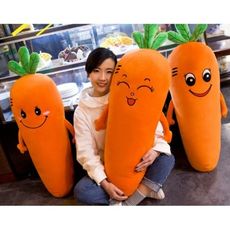 一件免運可愛胡蘿蔔抱枕毛絨玩具大蘿蔔公仔布娃娃懶人抱著睡覺長條玩偶女 - 1米