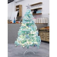 星洋家居聖誕節裝飾品網紅植絨pe1.5/1.8米小型桌面落雪雪松聖誕樹場景布置擺件 聖誕節裝飾品 -