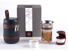 便攜旅行功夫茶具套裝一壺二杯快客杯迷你耐熱玻璃杯子