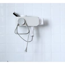 吹風機架免打孔衛生間浴室廁所置物收納壁挂戴森電吹風筒機支架子