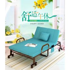 折疊床辦公室午休床家用便攜簡易床單人床行軍床陪護床雙人午睡床 - 條紋色65cm