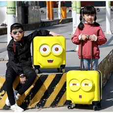 一件免運 卡通兒童拉杆箱男女18寸旅行箱寶寶行李箱20寸萬向輪小孩子登機箱 - 20寸大眼睛