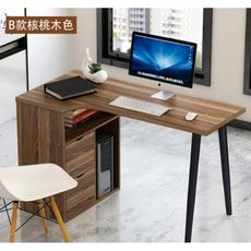 星洋家居電腦桌間約臺式桌家用間易小書桌辦公桌筆記本電腦桌子 - c款黑胡桃