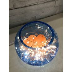 星洋家居創意現代簡約臺燈 臥室床頭玻璃小夜燈喜馬拉雅鹽燈 裝飾生日禮品