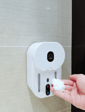 自動洗手液機智能感應泡沫洗手機電動壁掛凝膠皂液器家用抑菌