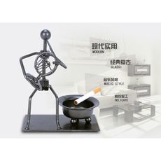 現代簡約煙灰缸鐵藝工藝品家居裝飾品擺件創意家裝個性時尚禮物軟