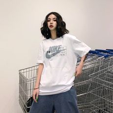 nike男女運動休閑半袖tee情侶款短袖t恤打底衫純棉透氣圓領日系潮