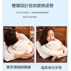 小學生午睡枕午休枕趴睡枕著學生抱枕兒童辦公室桌上可愛卡通枕頭