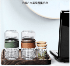 璃旅行茶具套裝 快客杯便攜包 隨身飄逸杯 功夫泡茶壺 一壺二杯 快客杯套裝 旅行茶具