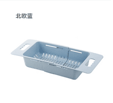 優思居伸縮水槽置物架塑料瀝水架廚房放碗筷架子家用碗碟架收納架