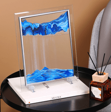 創意流沙畫液體沙漏擺件解壓辦公室好物桌面裝飾品新年生日小禮物