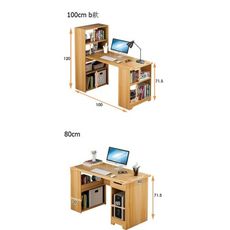 兒童書桌書櫃組合男孩女孩帶書架書桌電腦桌的家用一體現代簡約省空間學生