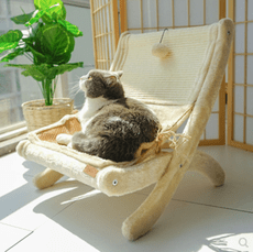 貓抓板 貓窩 貓椅子曬太陽 四季通用貓爬架 貓床 貓咪吊床
