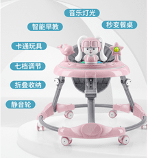 學步車防o型腿嬰兒多功能防側翻手推車寶寶可坐可推學行車起步車