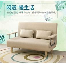 多功能布藝懶人沙發 簡約現代臥室單人雙人可折疊沙發床家具