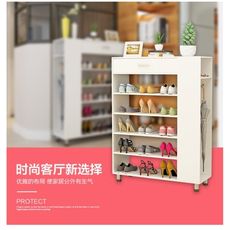 簡約現代鞋架家用簡易帶抽屜儲物架防塵多層收納櫃經濟型組裝鞋櫃
