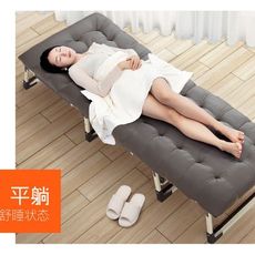 折疊床單人床午睡家用簡易午休床陪護便攜多功能行軍床辦公室躺椅 - 標准56cm三腳床