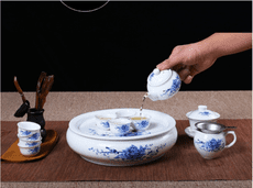 茶具套裝潮汕功夫茶具小型泡茶家用白瓷茶壺茶杯現代簡約陶瓷茶盤
