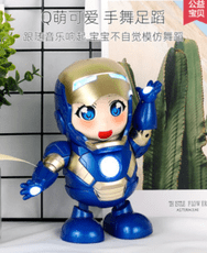 抖音網紅會唱歌跳舞的鋼鐵玩具俠搖擺電動機器人男女孩兒童玩具
