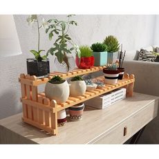 桌面小花架辦公室窗台多肉迷你多層置物收納架室內裝飾特價省空間