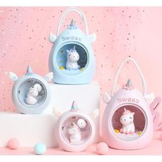 創意ins夢幻獨角獸小夜燈可愛少女心臥室桌面裝飾品擺件兒童禮物