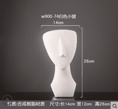 現代簡約抽象擺件藝術卡通人物雕塑樣板房間家居桌面軟裝飾品擺設 小號
