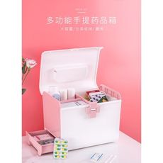藥箱大號藥品收納盒急救箱醫療箱小號便攜收納箱家庭用醫藥箱家用