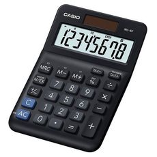 【CASIO】MS-8F 8位數 桌上小型 商用計算機-質感黑