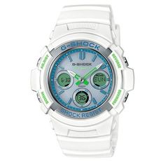 【CASIO】G-SHOCK 夏日清新流行指標電波錶-白 (AWG-M100SWG-7A)