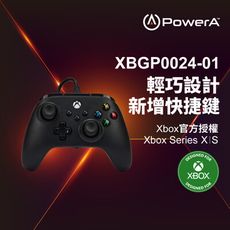 【PowerA台灣公司貨】|XBOX 官方授權|Nano增強款有線遊戲手把 - 黑色