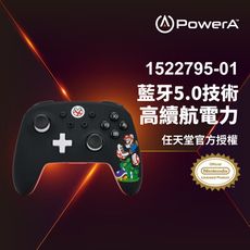 【PowerA台灣公司貨】|任天堂官方授權|增強款無線遊戲手把(1522795-01)-混亂瑪利歐