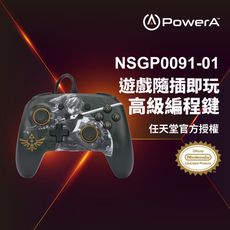 【PowerA台灣公司貨】|任天堂官方授權|增強款有線遊戲手把(NSGP0091-01)薩爾達之劍