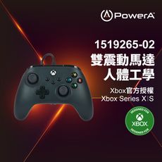 【PowerA台灣公司貨】|XBOX 官方授權|有線遊戲手把(1519265-02)- 黑