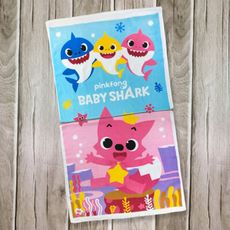 碰碰狐＆baby shark可愛印花浴巾