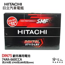 HITACHI 日立 DIN 75 日本技術 汽車電瓶 VW AUDI BMW 574H28L 57