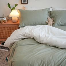 Annahome｜精梳棉60支【單售 單人薄被套一件】文青風 台灣製